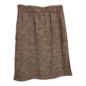 J.Crew Factory Pull On Midi Skirt Glazed Pecan Size Large Petite